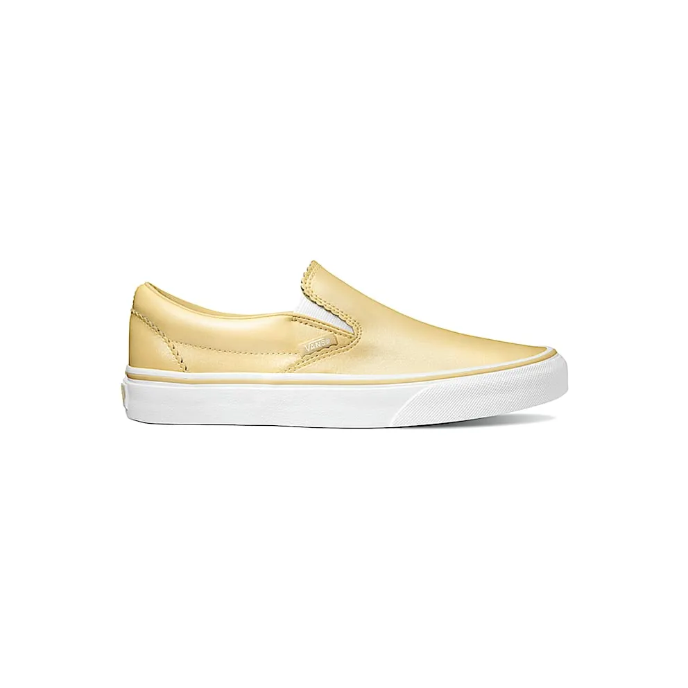 Vans Classic Leather Slip-On “Pearl” “Gold-True White” (VN0A38F7VMH)