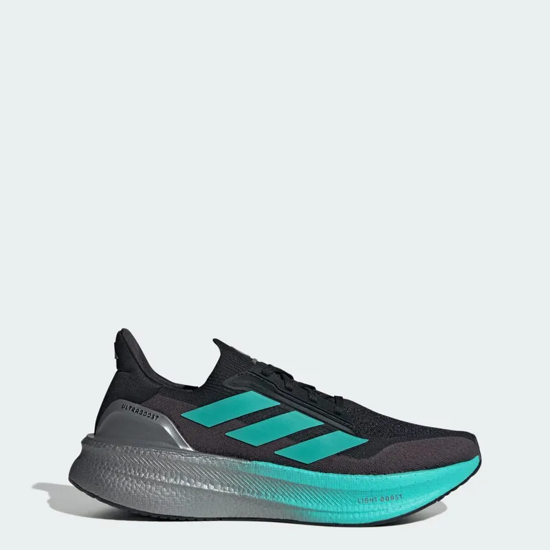 Adidas Mercedes – AMG Petronas Formula One Team Ultraboost 5X Sports Shoes Core Black / Semi Mint Rush / Iron Metallic (JR9386)