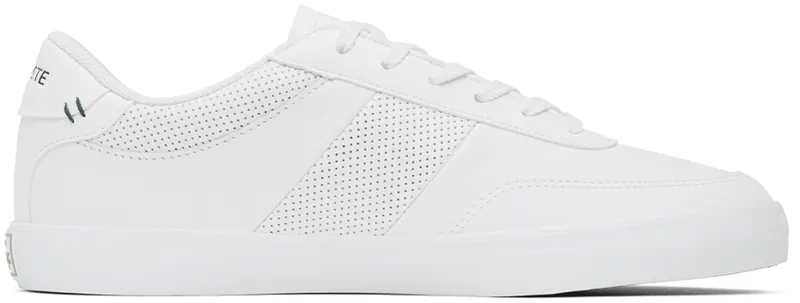 Lacoste White Leather Court-Master Trainer (40CMA0014)