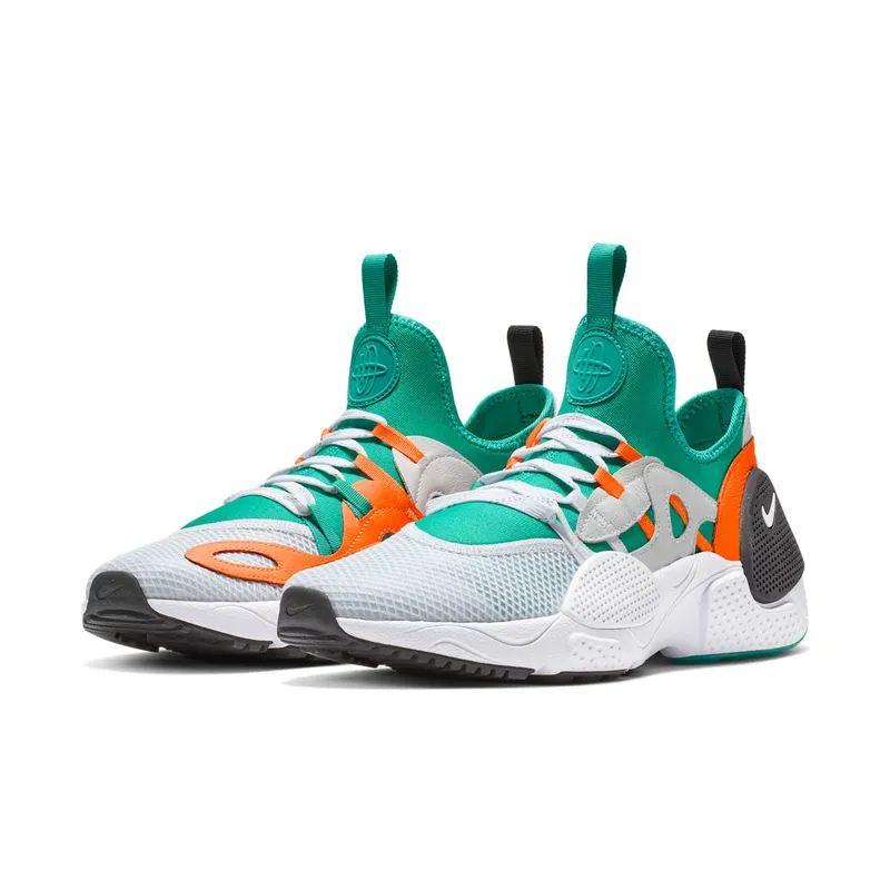 Nike Huarache Edge Sneaker of the Gods White/White-Clear Emerald-Total Orange (BQ5206-100)