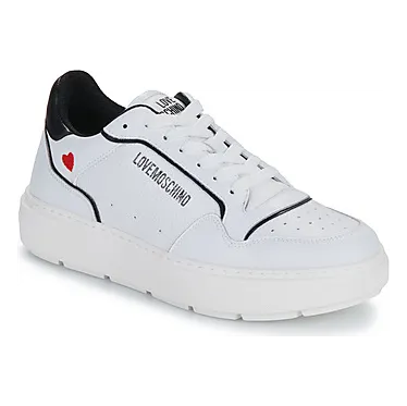 Love Moschino Witte platte met logo hart “White” (JA15144G1L242JLJC110A)