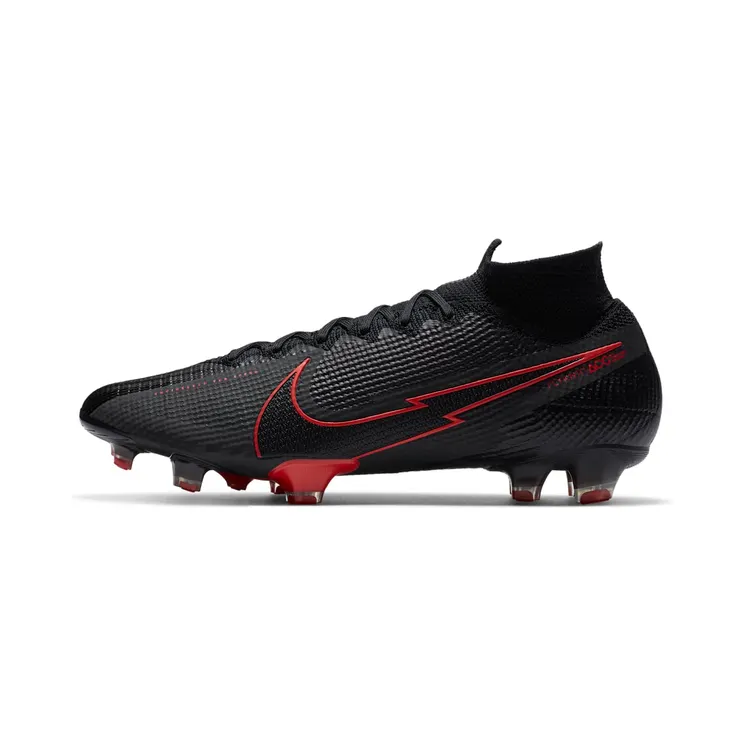 Nike Mercurial Superfly 7 Elite FG Chile Red Pack “Black / Dark Smoke Grey” (AQ4174-060)