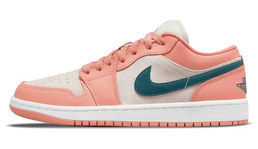 Air Jordan 1 Low Light Madder Root – “Coral Pink / Dark Teal / White” (DC0774-800)