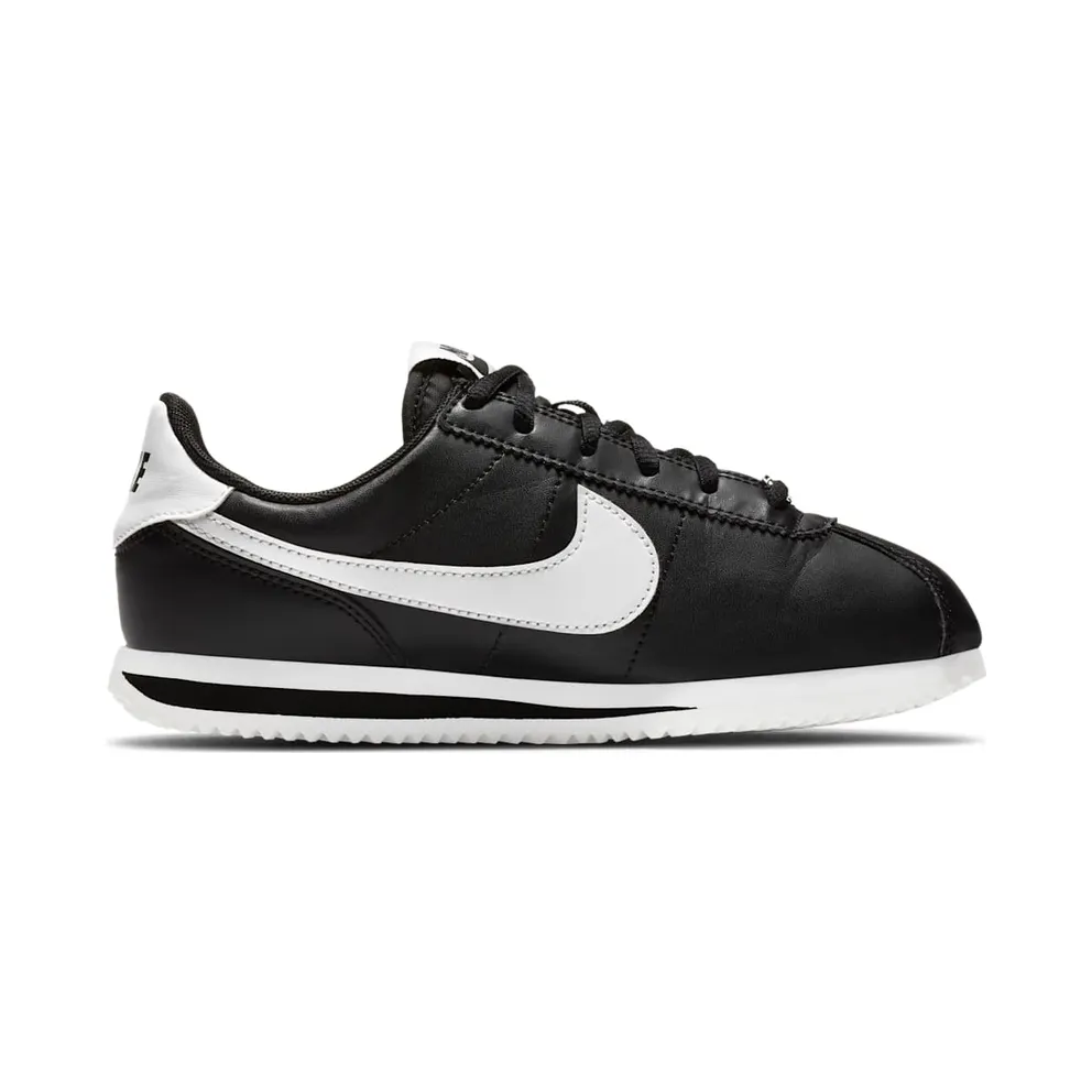 Nike Cortez Basic Leather Black White (GS) Black/White (904764-001)