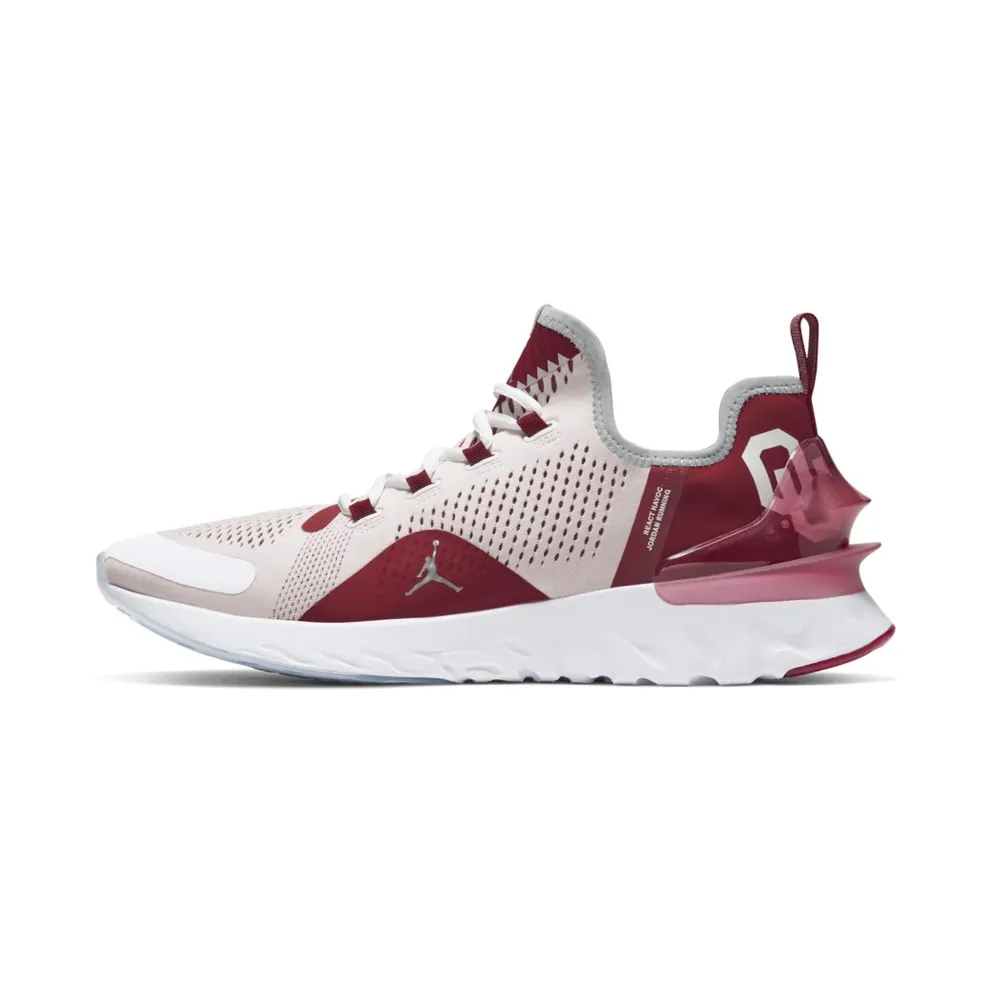 Jordan React Havoc Oklahoma White/Team Crimson-Light Smoke Grey-Metallic Silver (CJ6746-106)