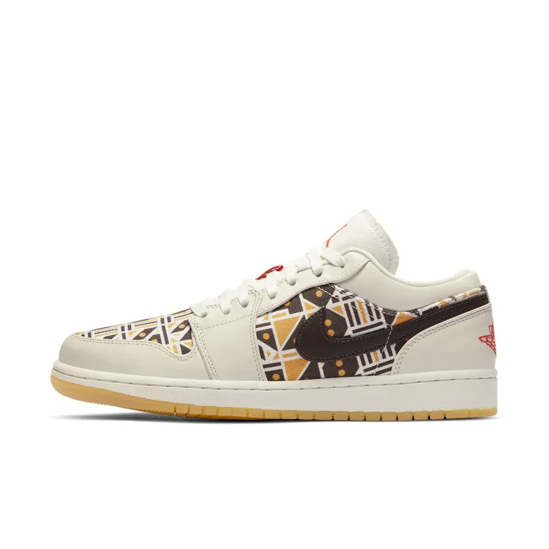 Jordan 1 Low Quai54 (2020) Sail/Team Orange-Baroque Brown (CZ4155-100)