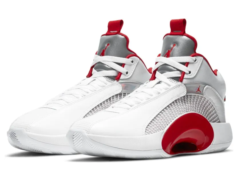 Jordan XXXV Fire Red (White Sole)