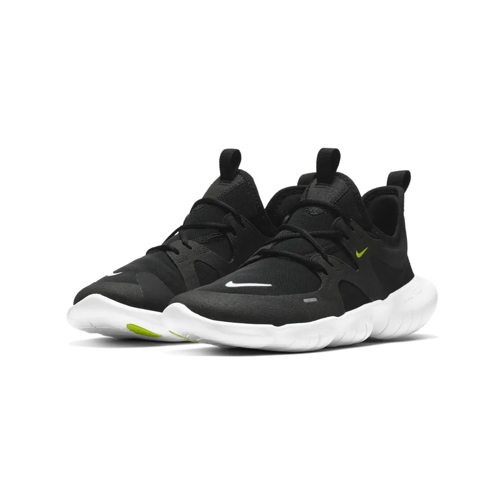 Nike Free RN 5.0 Black Volt White (GS) Black/Anthracite-Volt-White (AR4143-001)