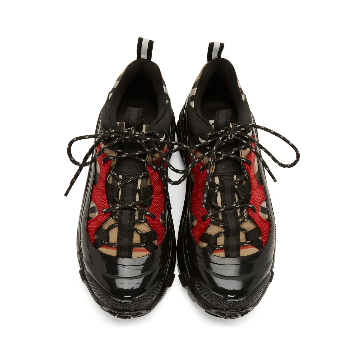 Burberry Black & Beige Arthur Sneakers (8020680) (5)