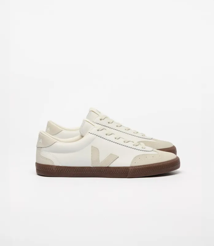 Veja Volley Leather White Natural Bark