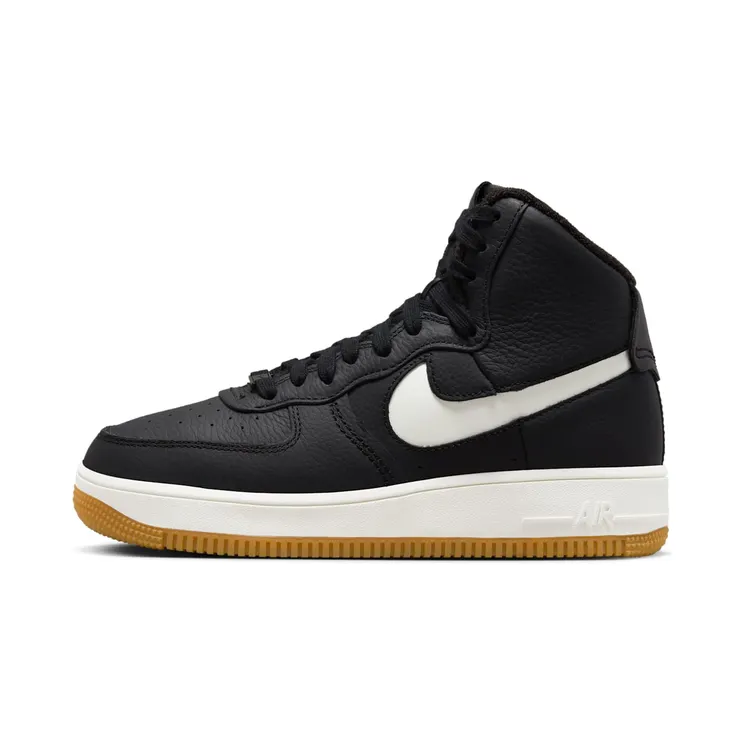 Nike Air Force 1 High Sculpt “Black / Gum Medium Brown / Sail” (DQ5007-001)