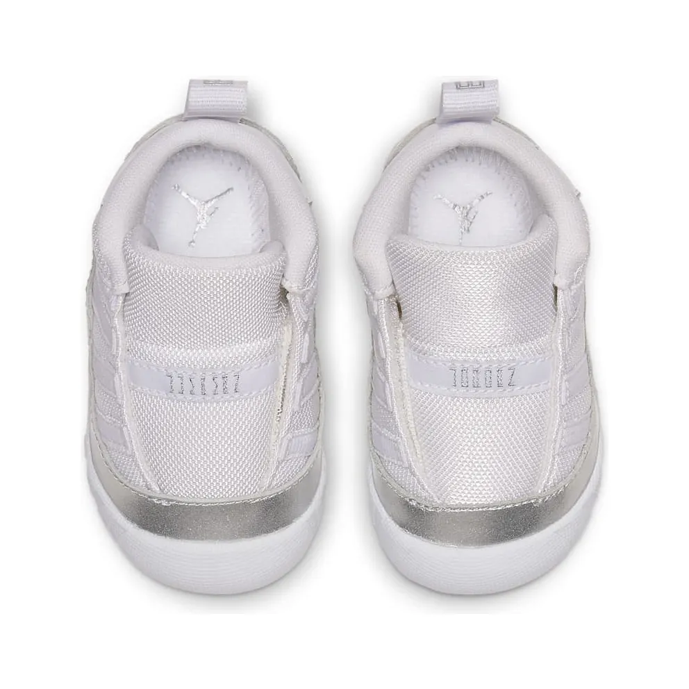Jordan 11 Crib Bootie White Platinum (I) White/Metallic Platinum-White (CI6165-100)