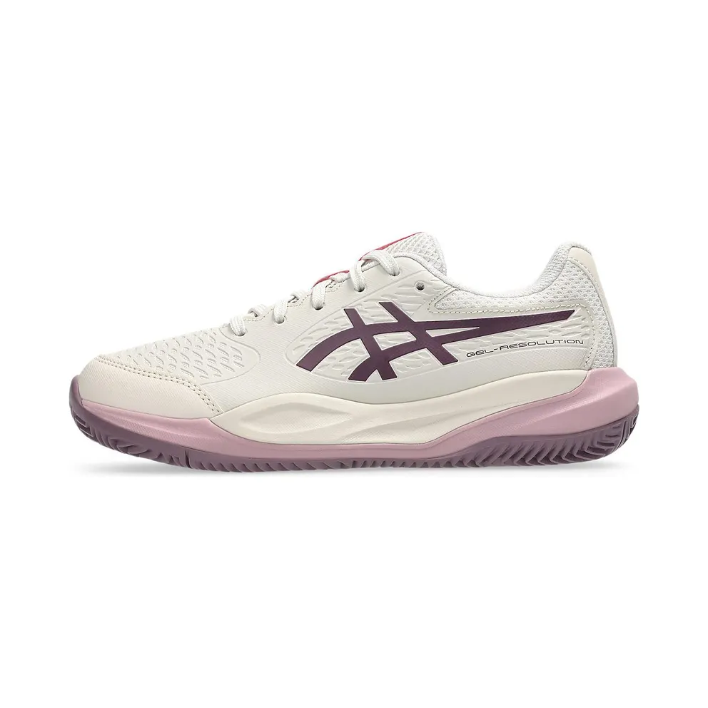 ASICS GEL-RESOLUTION X GS CLAY “Soft Oat / Dark Aubergine” (1044A080-250)