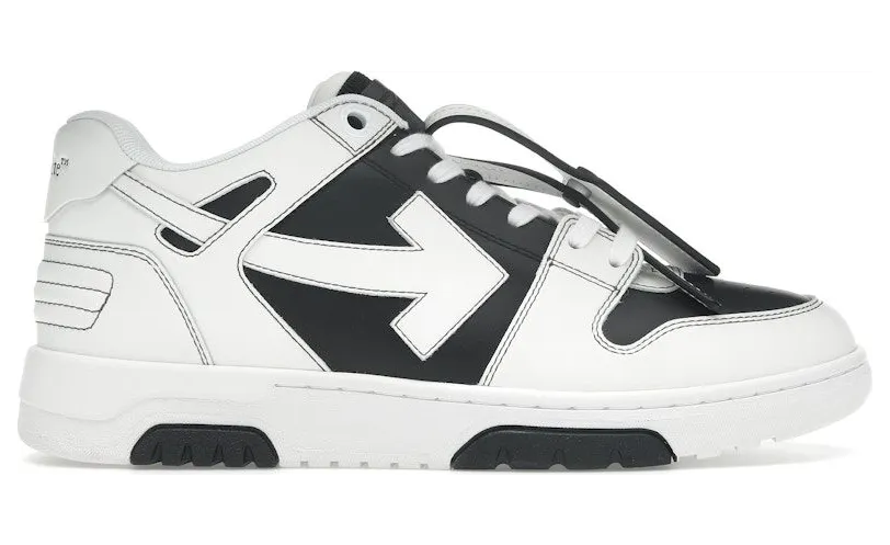 OFF-WHITE Out Of Office OOO Low Tops Black White (OMIA189S24LEA0041001)