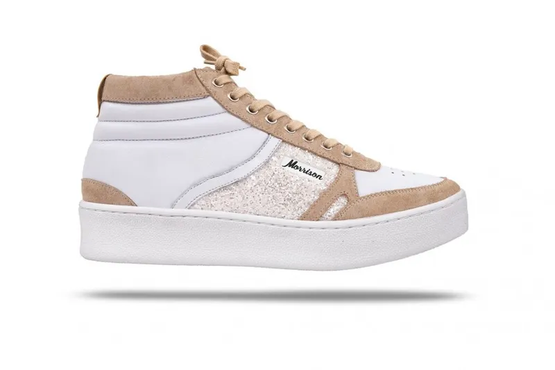 Morrison Shoes sneaker zandkleur (SUPERSTARHIGH-WHITE)