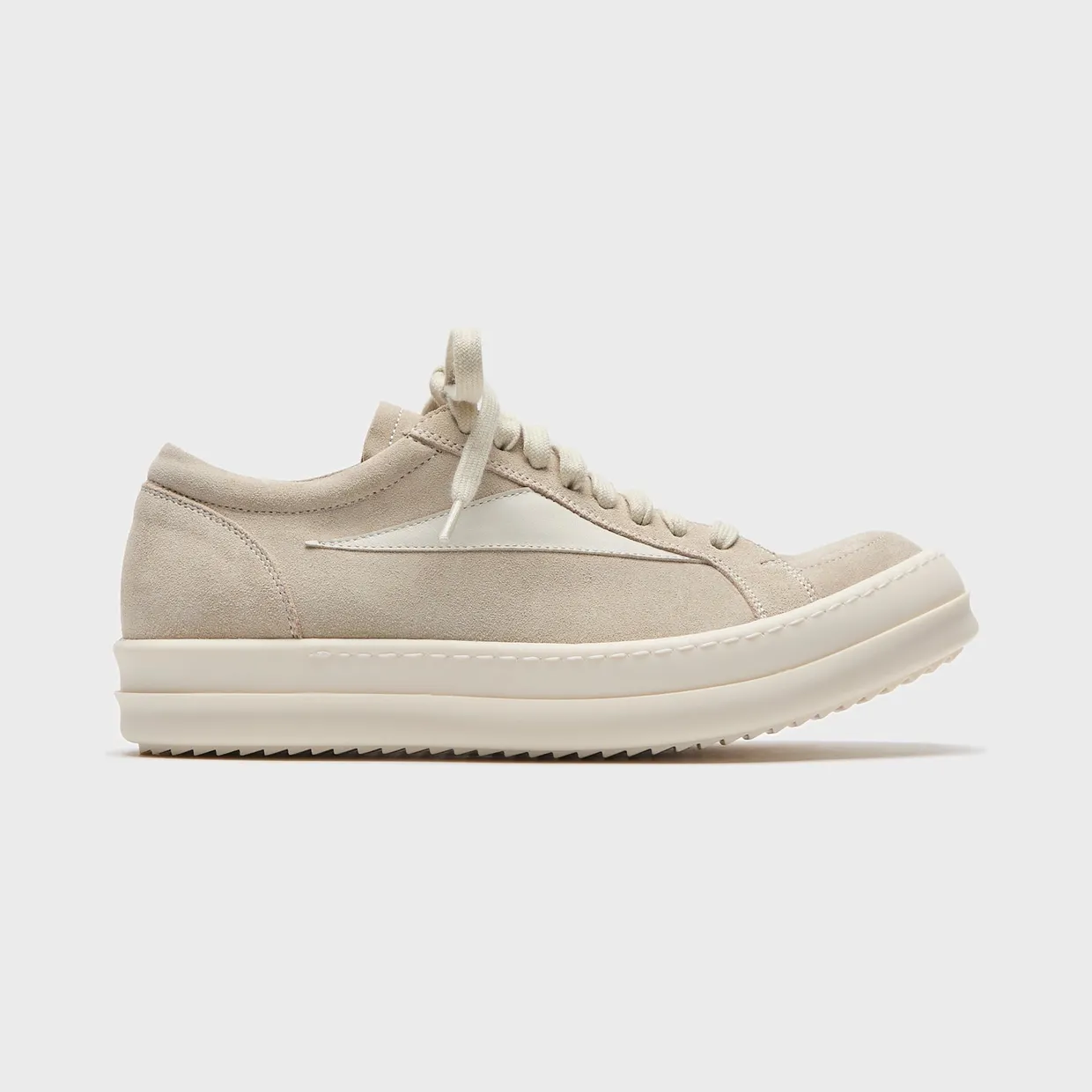 Rick Owens Scarpe Pelle Vintage Low Pearl Dirty Milk (RO01F6888-LVSLCO-08311) (2)