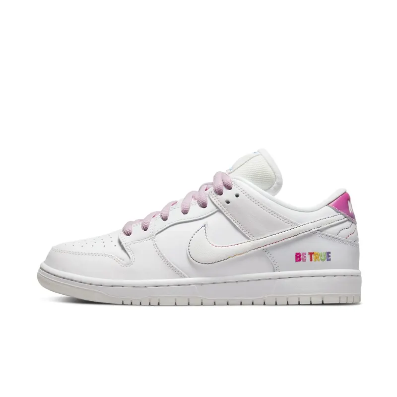 Nike SB Dunk Low Be True White – “White / Multi” (DR4876-100)