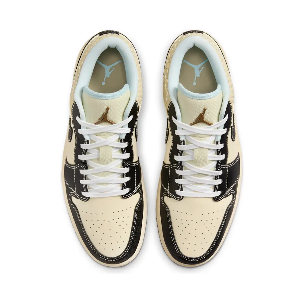 Jordan 1 Low SE Coconut Milk Black Muslin (HQ3437-101)