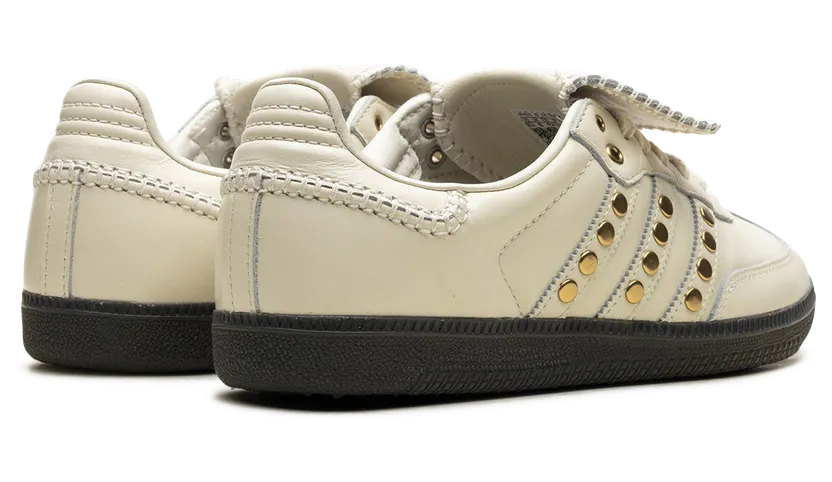 adidas Samba “Wales Bonner – Studded Pack – Cream”: creme leer met gouden studs (2)