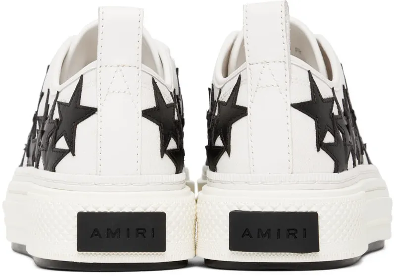 AMIRI White & Black Stars Court Low-Top Sneakers (PF22MFS014-111)
