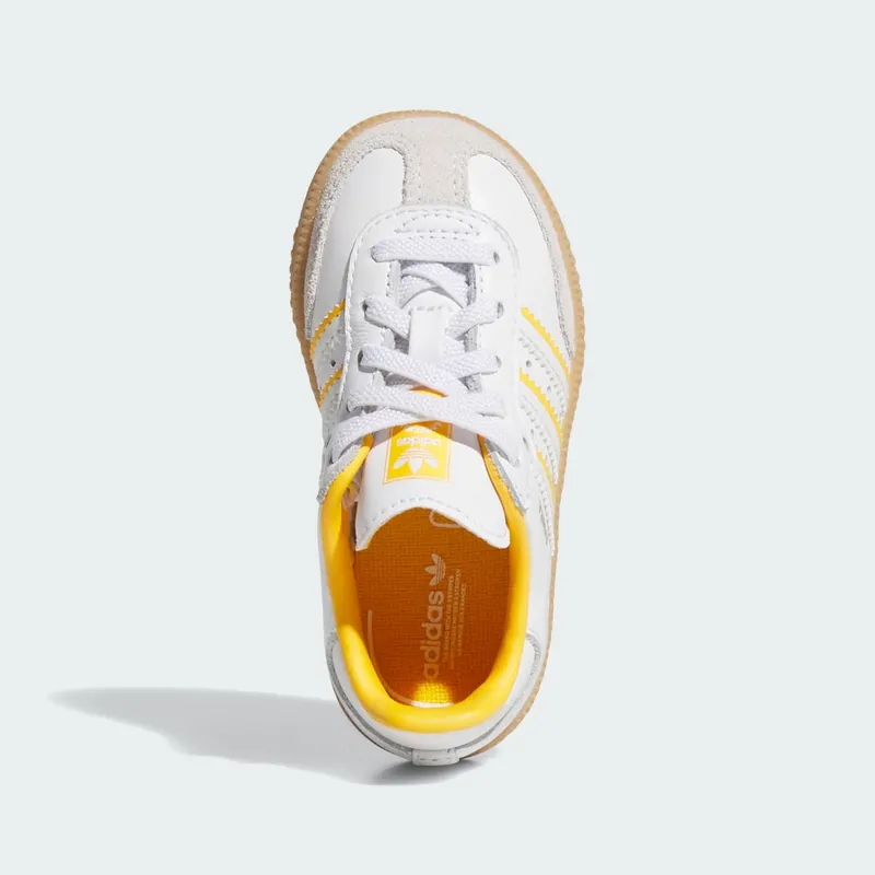 adidas Samba OG Crystal White Cloud White Crew Yellow (IH5642)