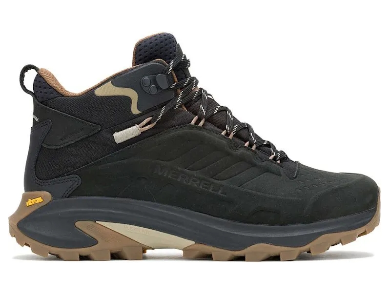Merrell Moab Speed 2 Leather Mid Waterproof Black (J037777)