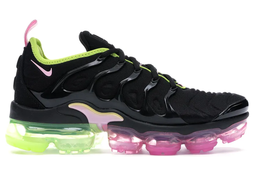 Nike Air VaporMax Plus Black Pink Rise Volt (W)
