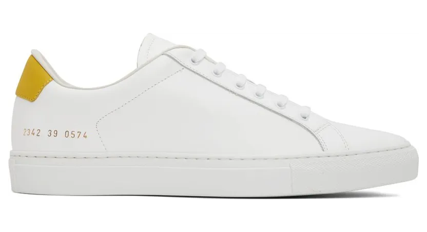 Common Projects White Retro Low Sneakers (ARTICLE 2342)