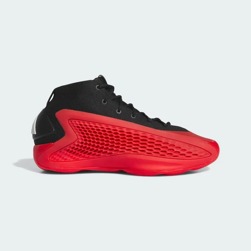 Adidas Anthony Edwards 1 Mid Basketball Core Black / Red / Cloud White (IG6669)