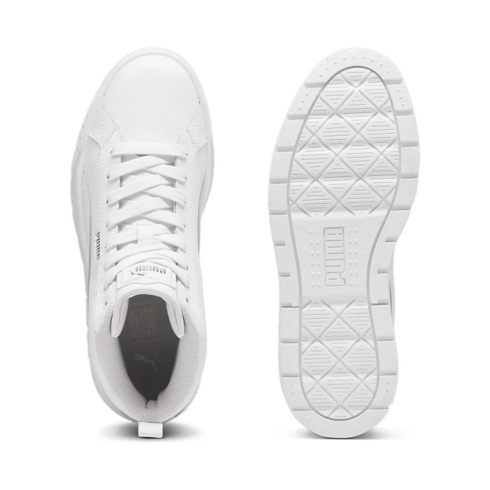 Puma Karmen II Mid “Puma White / Puma White / Puma Silver” (397459_01)