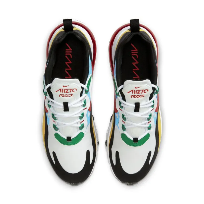Nike Air Max 270 React Multi-Color White/University Red-White (DA2610-161)