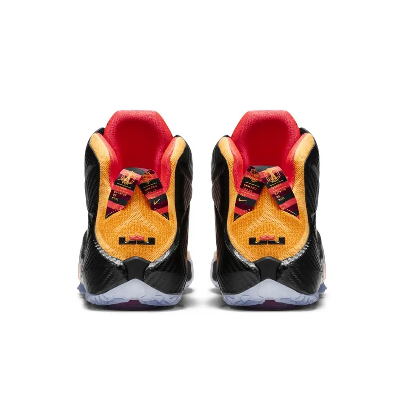 Nike LeBron 12 Witness Laser Orange/Green Glow-Black (684593-830)