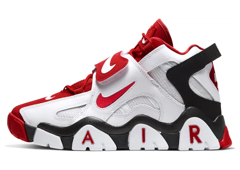 Nike Air Barrage Mid White Black Red (AT7847-102)