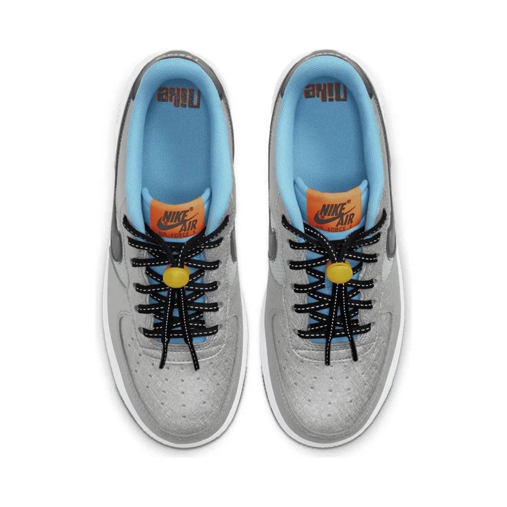 Nike Air Force 1 Low Sky Pack (GS) Metallic Silver/Hyper Crimson-Speed Yellow-Black (CW6011-001)