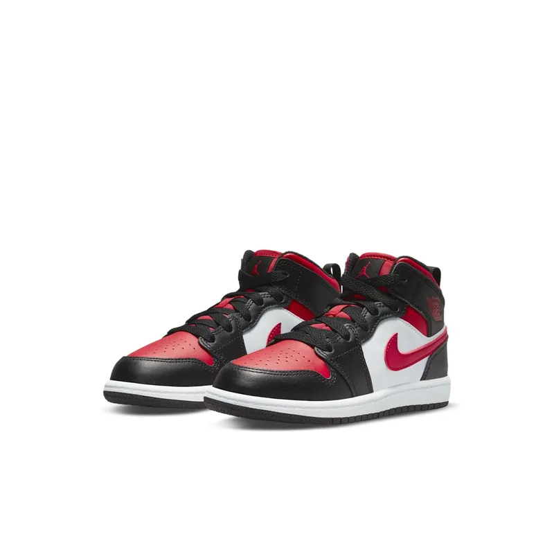 Jordan 1 Mid Younger Kids’ Black (640734-079)