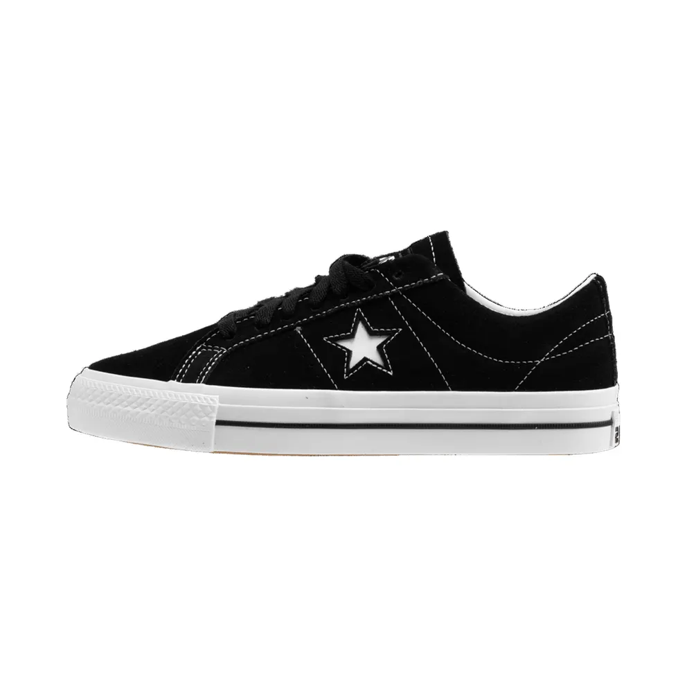 Converse CONS One Star Pro Suede Black/Black/White – “Black”