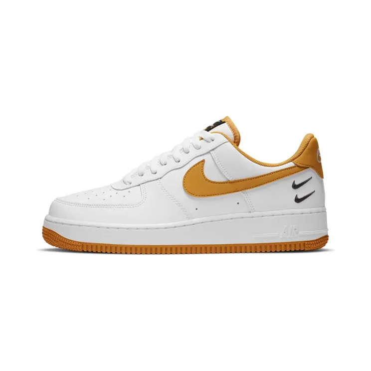 Nike Air Force 1 07 LV8 Double Swoosh “White / Black / Light Ginger” (CT2300-100)