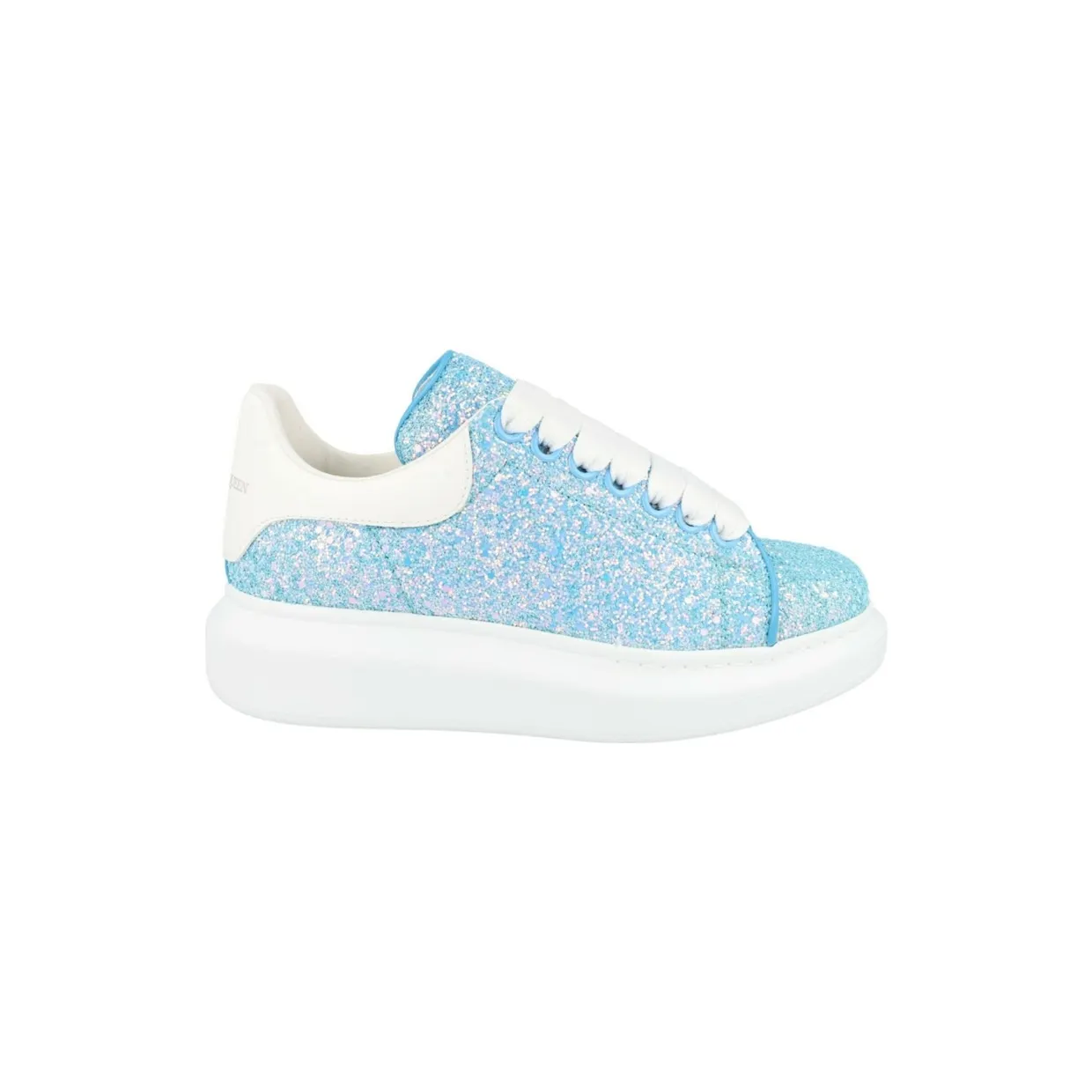 Alexander McQueen Oversized Glitter White Blue (558944 W4T63 4543)