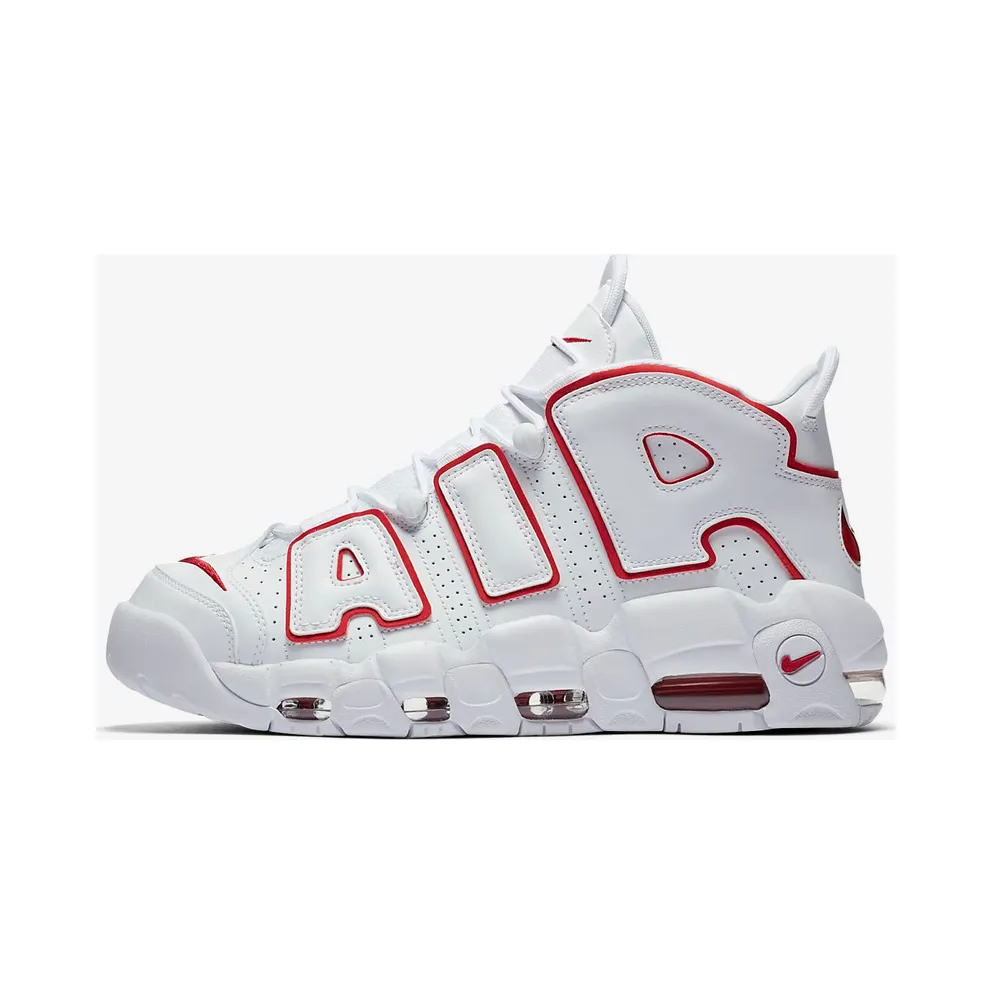 Nike Air More Uptempo White Varsity Red Outline White/Varsity Red-White (921948-102)