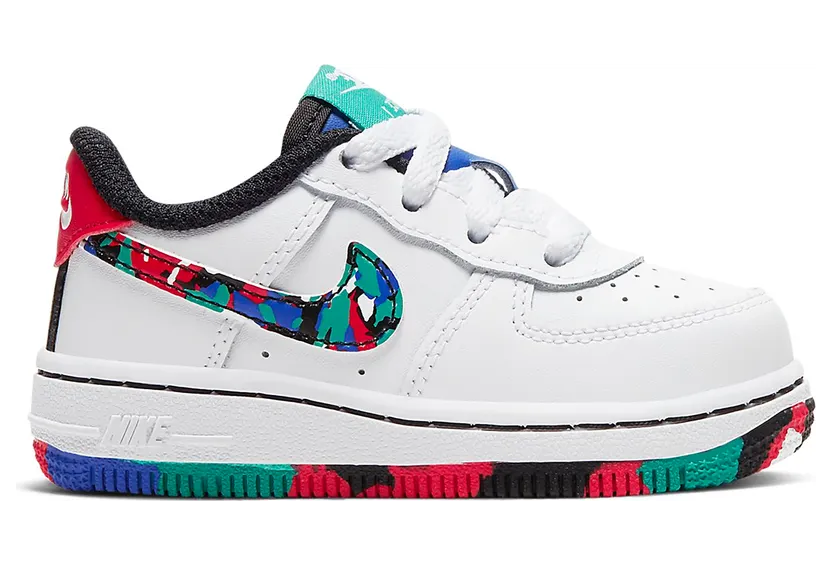 Nike Air Force 1 Low Crayon White Multi (TD)