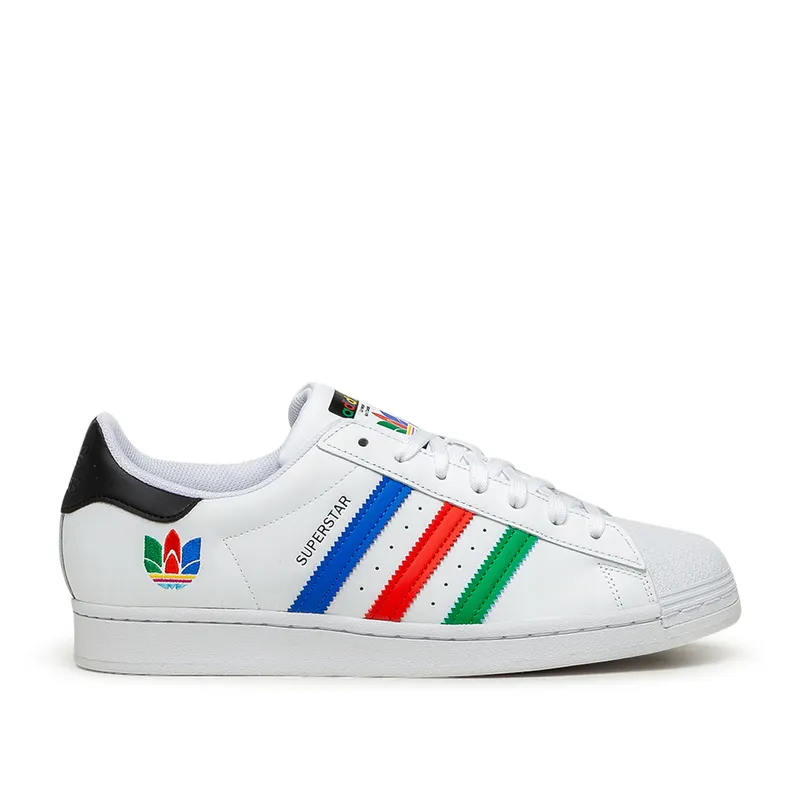 Adidas Superstar ‘Colorful Trefoil – Cloud White’ Cloud White/Green/Core Black (FU9521)