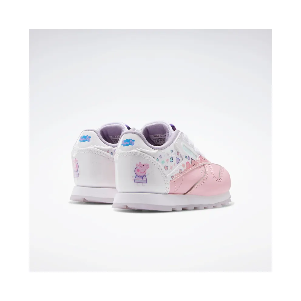 Adidas Peppa Pig Classic Leather Light Pink / Cloud White / Purple Glow (GZ6485)