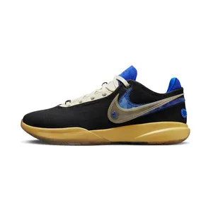 Nike LeBron 20 Uninterrupted “Black / Hyper Royal / Topaz Gold / Coconut Milk” (FN0941-001)