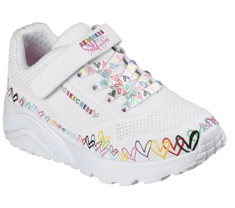 Skechers JGoldcrown: UNO Lite – Heart Craze Sneaker White