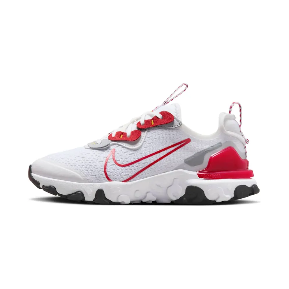 Nike React Vision White Wolf Grey Black Gym Red (HF9094-100)