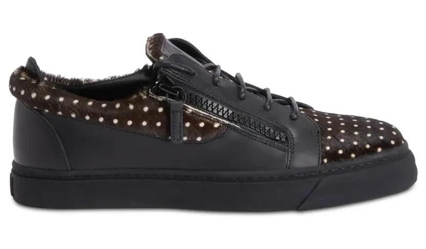 Giuseppe Zanotti Frankie Sneakers mit doppeltem Reißverschluss – Schwarz (RU00129K47)