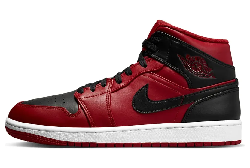 Air Jordan 1 Mid Reverse Bred (554724-660)