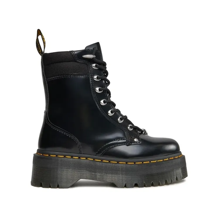 Dr. Martens Jadon II Hardware Buttero Leather Platform Boot Black (30932001)