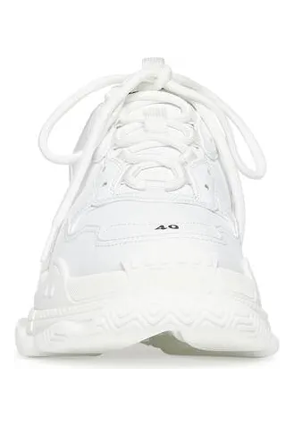 Balenciaga Triple S Synthetic Leather Triple White (W) (524039W2FA59000) (3)