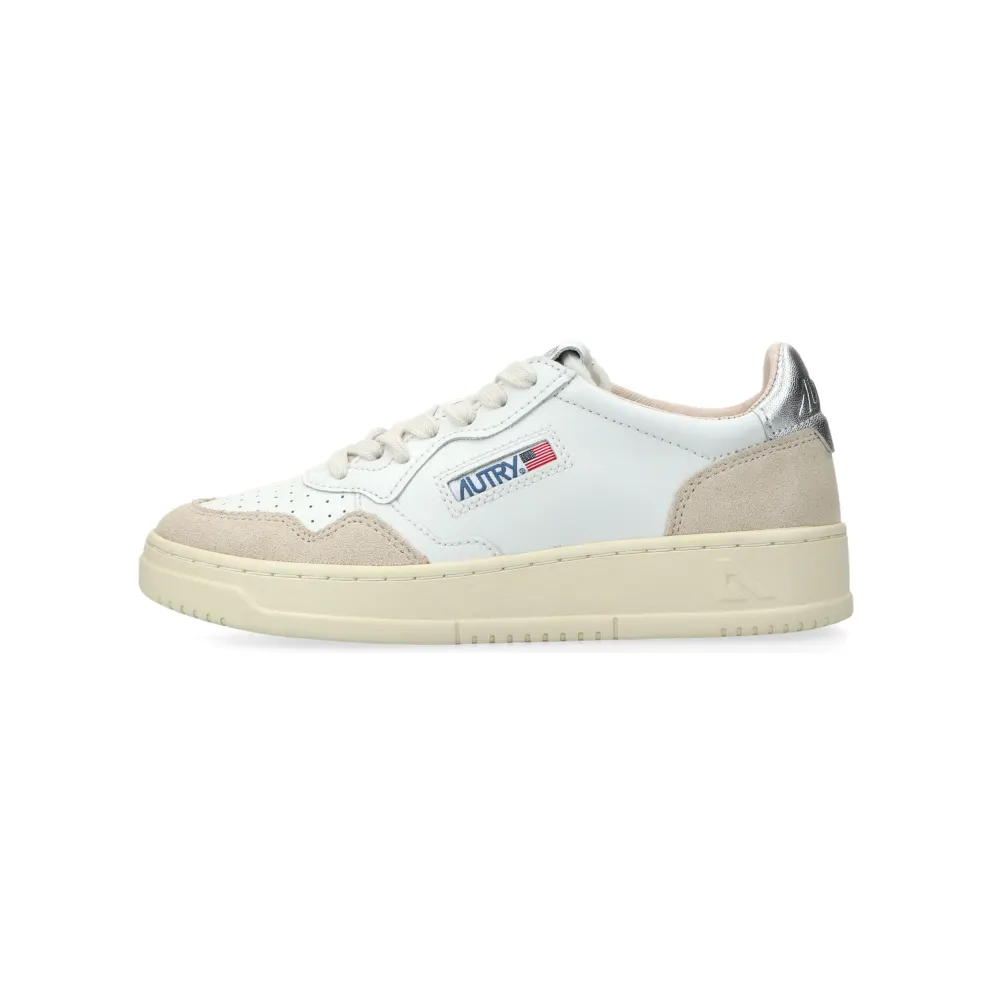 Autry Medalist Low W (leat / suede white / silver) – AULWLS74